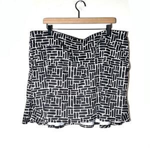Coral Bay black and white athletic golf skirt size XL B192